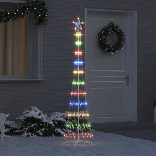 Árvore de Natal - Pinheiro de Natal LED Multicolor 51 x 51 x 190 cm Metal
