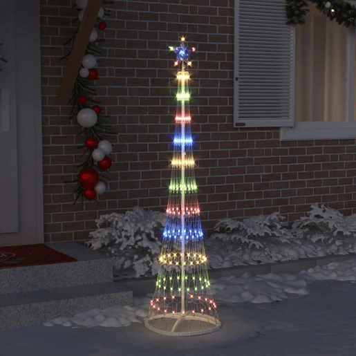 Árvore de Natal - Pinheiro de Natal LED Multicolor 51 x 51 x 190 cm Metal