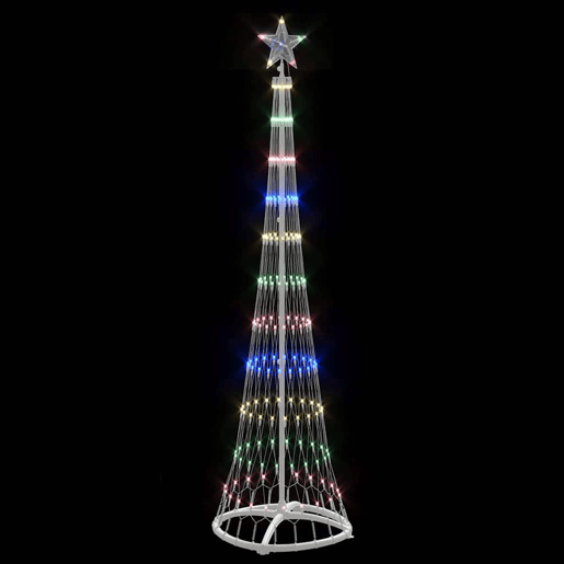 Árvore de Natal - Pinheiro de Natal LED Multicolor 51 x 51 x 190 cm Metal