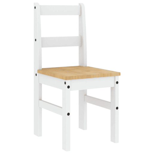 vidaXL Cadeiras de jantar 2 pcs Panama 40x46x90 cm pinho maciço branco