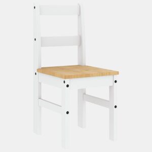 vidaXL Cadeiras de jantar 2 pcs Panama 40x46x90 cm pinho maciço branco