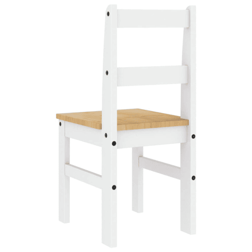 vidaXL Cadeiras de jantar 2 pcs Panama 40x46x90 cm pinho maciço branco