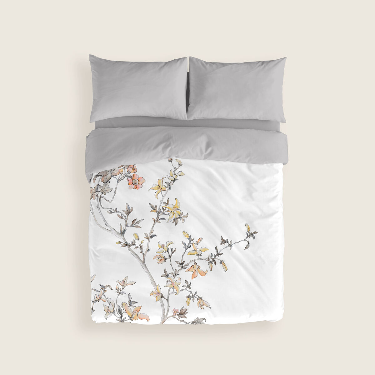 Naturals - funda nórdica estampada cama 90 - algodón extra suave - incluye 1 o 2 fundas de almohada - sarah