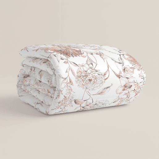 Naturals - Edredom Nórdico Estampado Cama 135 - 100% Poliéster Microfibra - 300g - EMMA