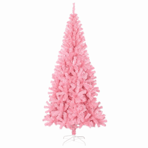 Árvore de Natal - Pinheiro de Natal com 300 LEDs com suporte Rosa 180 cm PVC