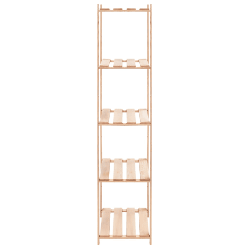 Conjunto de 2 prateleiras para armários de 5 níveis 80 x 38 x 170 cm 250 kg bege 02_0045735