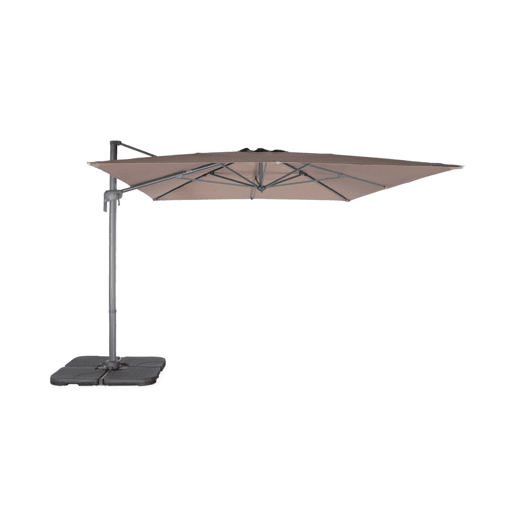 3x4m guarda-sol retangular, Antibes, Taupe, 284x376x255 cm 3x4m guarda-sol retangular, Antibes, Taupe, 284x376x255 cm