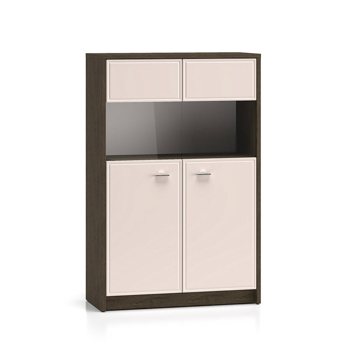 Vajillero 2 puertas kaius cachemira y madera oscura