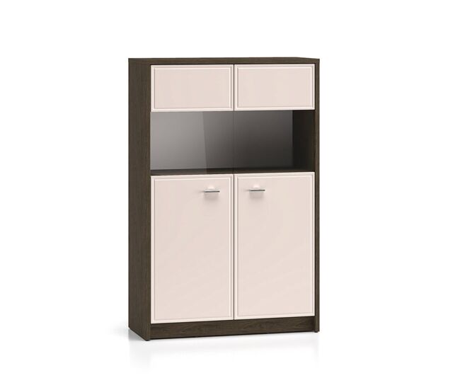 Vajillero 2 puertas kaius cachemira y madera oscura