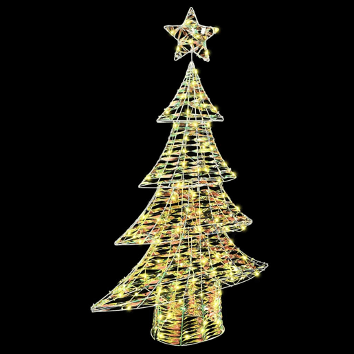 Árvore de Natal - Pinheiro de Natal com 120 LEDs Branco quente 120 cm PET