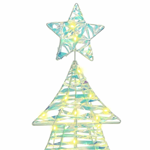 Árvore de Natal - Pinheiro de Natal com 120 LEDs Branco quente 120 cm PET