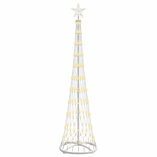 Árvore de Natal - Pinheiro de Natal LED Branco quente 51 x 51 x 190 cm Metal