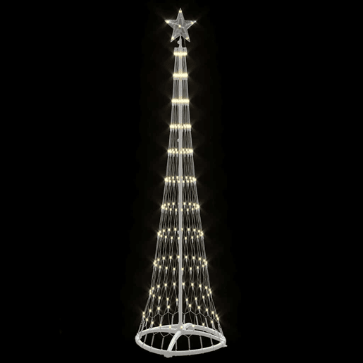 Árvore de Natal - Pinheiro de Natal LED Branco quente 51 x 51 x 190 cm Metal