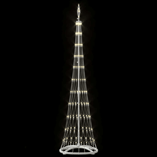 Árvore de Natal - Pinheiro de Natal LED Branco quente 51 x 51 x 190 cm Metal