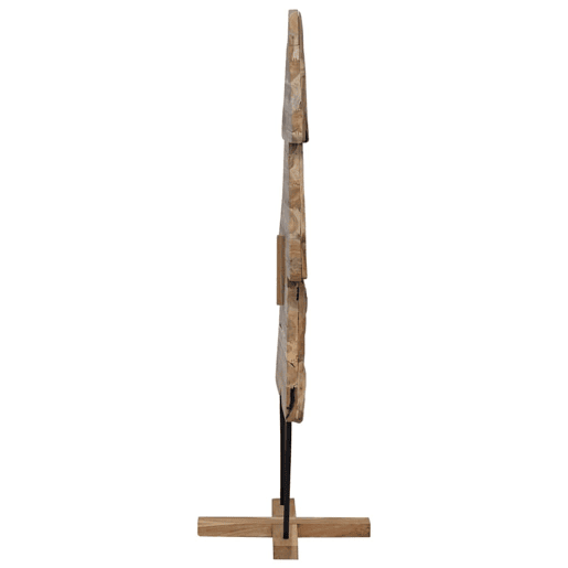 Árvore de Natal - Pinheiro de Natal Castanho 150 cm Madeira de teca maciça
