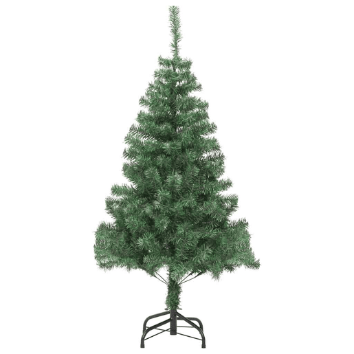 Árvore de Natal - Pinheiro de Natal com 150 LEDs com suporte Verde 150 cm PVC