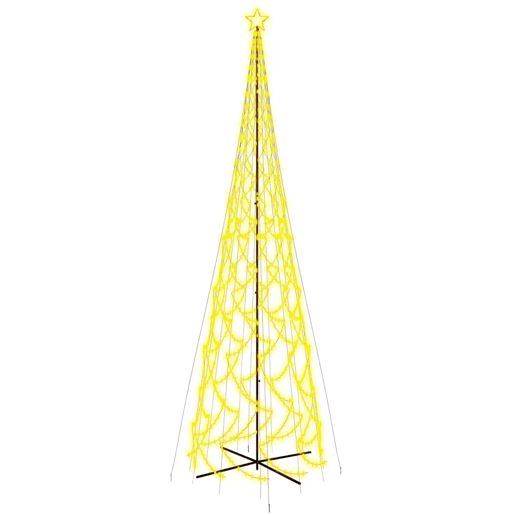 Árvore de Natal - Pinheiro de Natal em cone 3000 luzes LED 230x800 cm branco quente