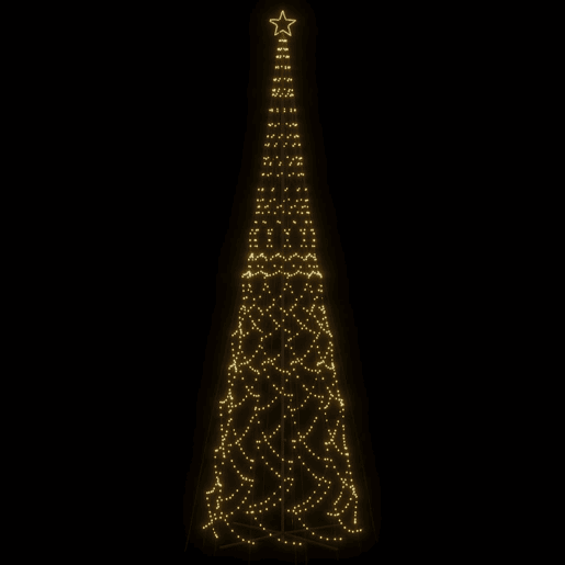 Árvore de Natal - Pinheiro de Natal em cone 3000 luzes LED 230x800 cm branco quente