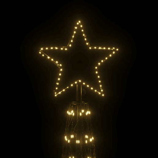 Árvore de Natal - Pinheiro de Natal em cone 3000 luzes LED 230x800 cm branco quente