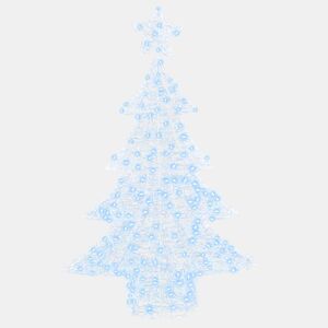 Árvore de Natal - Pinheiro de Natal com 100 LEDs Branco frio 120 cm Acrílo