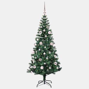 Árvore de Natal Artificial Pré-iluminada Verde 150 cm