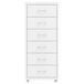 Cajonera mueble de oficina con ruedas 6 cajones Cajonera mueble de oficina con ruedas 6 cajones Blanco
