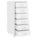 Cajonera mueble de oficina con ruedas 6 cajones Cajonera mueble de oficina con ruedas 6 cajones Blanco