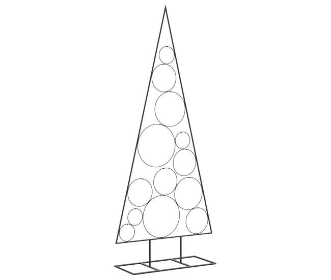 árbol de navidad - árbol navideño para decoración metal negro 150 cm