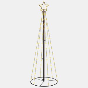 Árvore de Natal - Pinheiro de Natal em cone 108 luzes LED 70x180 cm branco quente
