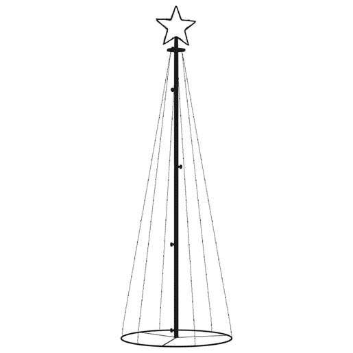 Árvore de Natal - Pinheiro de Natal em cone 108 luzes LED 70x180 cm branco quente