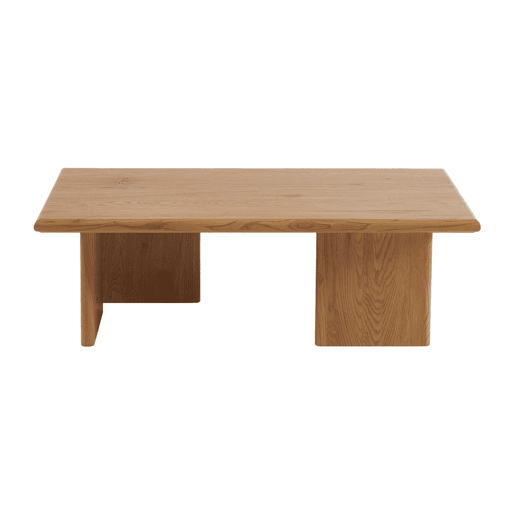 Mesa de centro retangular efeito madeira, Tilos, Carvalho, 110x60x36 cm