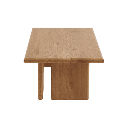 Mesa de centro retangular efeito madeira, Tilos, Carvalho, 110x60x36 cm