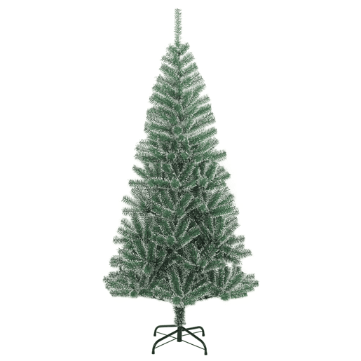 Árvore de Natal - Pinheiro de Natal artificial com flocos de neve 240 cm verde