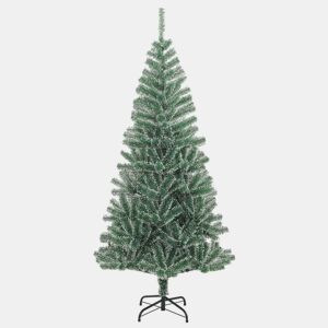Árvore de Natal - Pinheiro de Natal artificial com flocos de neve 240 cm verde