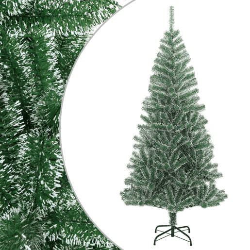 Árvore de Natal - Pinheiro de Natal artificial com flocos de neve 240 cm verde