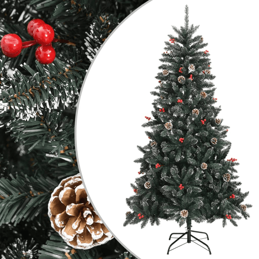 Árvore de Natal - Pinheiro de Natal artificial com suporte 180 cm PVC verde