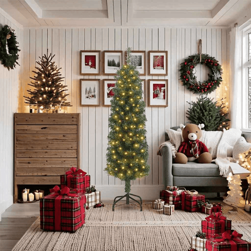 Árvore de Natal - Pinheiro de Natal Artificial Verde 180 cm PVC e Aço e Plástico