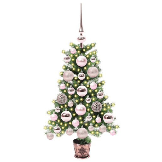 Árvore de Natal - Pinheiro de Natal com 150 LEDs com suporte Verde 65 cm PE