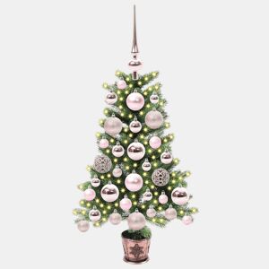 Árvore de Natal - Pinheiro de Natal com 150 LEDs com suporte Verde 65 cm PE
