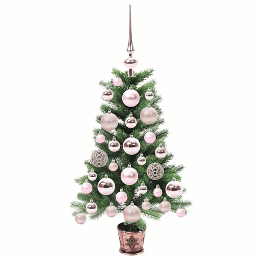 Árvore de Natal - Pinheiro de Natal com 150 LEDs com suporte Verde 65 cm PE