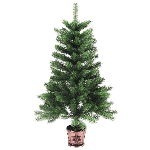 Árvore de Natal - Pinheiro de Natal com 150 LEDs com suporte Verde 65 cm PE