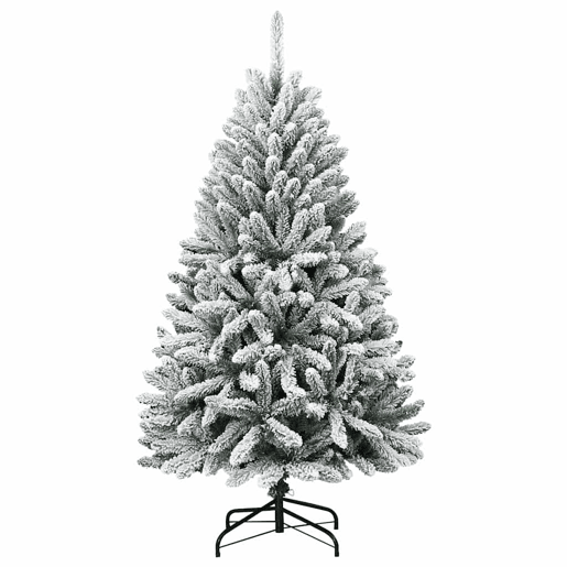 Árvore de Natal - Pinheiro de Natal Artificial Verde e Branco 150 cm PVC e Metal
