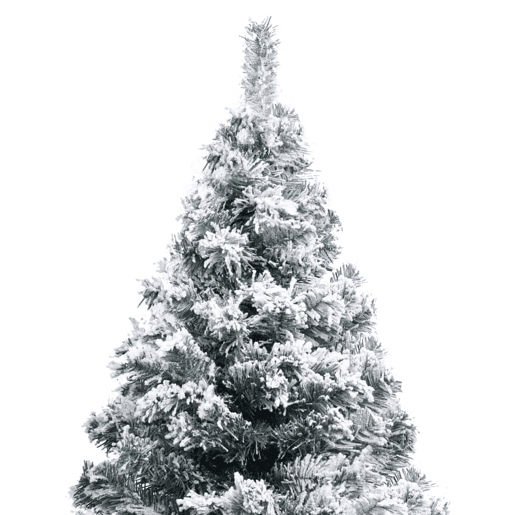 Árvore de Natal - Pinheiro de Natal artificial c flocos de neve 150 cm PVC verde