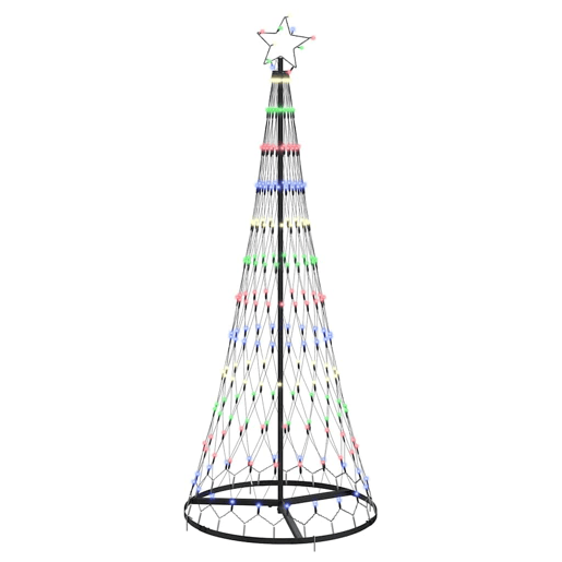 Árvore de Natal - Pinheiro de Natal LED Multicolor 71 x 71 x 184,5 cm Metal
