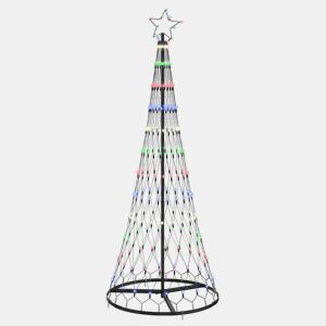 Árvore de Natal - Pinheiro de Natal LED Multicolor 71 x 71 x 184,5 cm Metal