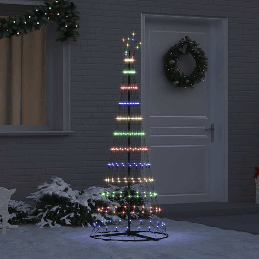 Árvore de Natal - Pinheiro de Natal LED Multicolor 71 x 71 x 184,5 cm Metal