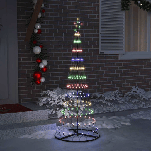 Árvore de Natal - Pinheiro de Natal LED Multicolor 71 x 71 x 184,5 cm Metal