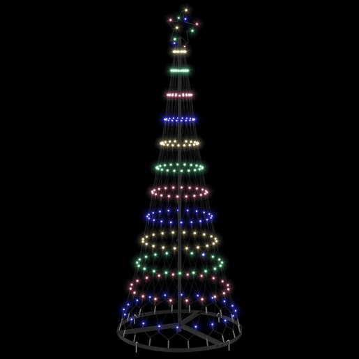 Árvore de Natal - Pinheiro de Natal LED Multicolor 71 x 71 x 184,5 cm Metal