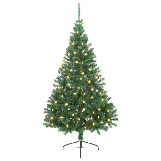 Árvore de Natal Artificial Pré-iluminada Verde 240 cm PVC