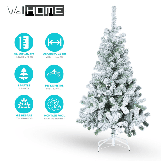 Árvore com efeito de neve Well Home
